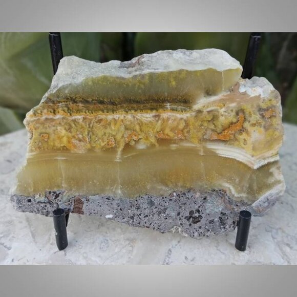 Bumble Bee Jasper crystal slab 4 strength courage abundance happiness - Picture 3 of 5